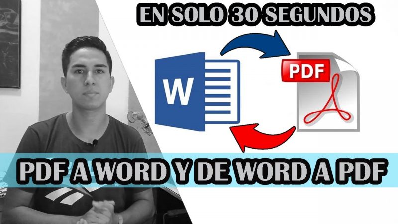 Cómo convertir Archivos de PDF a Word y de Word a PDF SIN PROGRAMAS