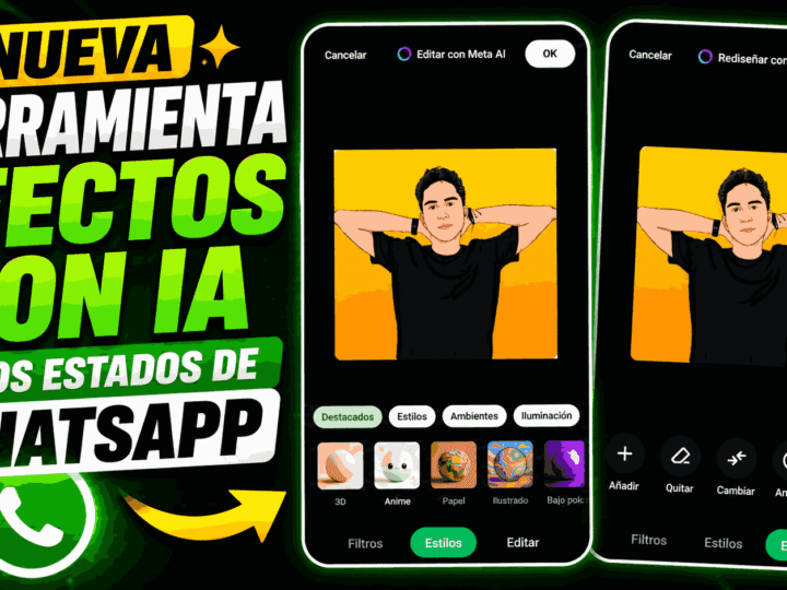 WhatsApp prepara los efectos generados por IA para los Estados 2026