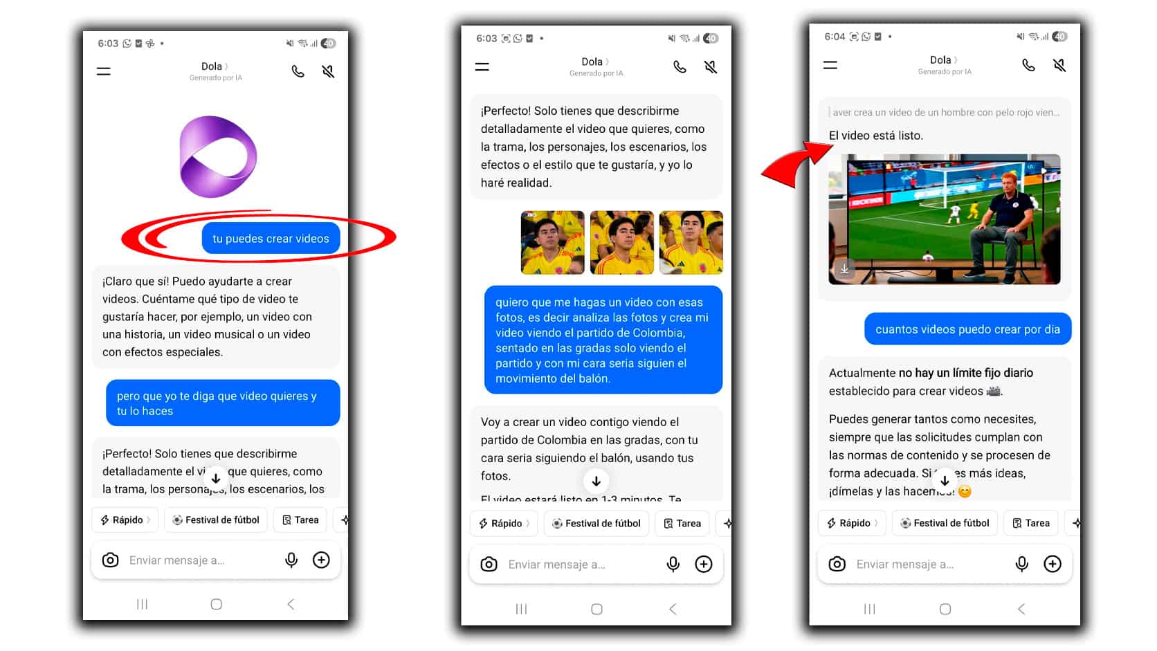 Dola ya permite crear videos con Inteligencia Artificial